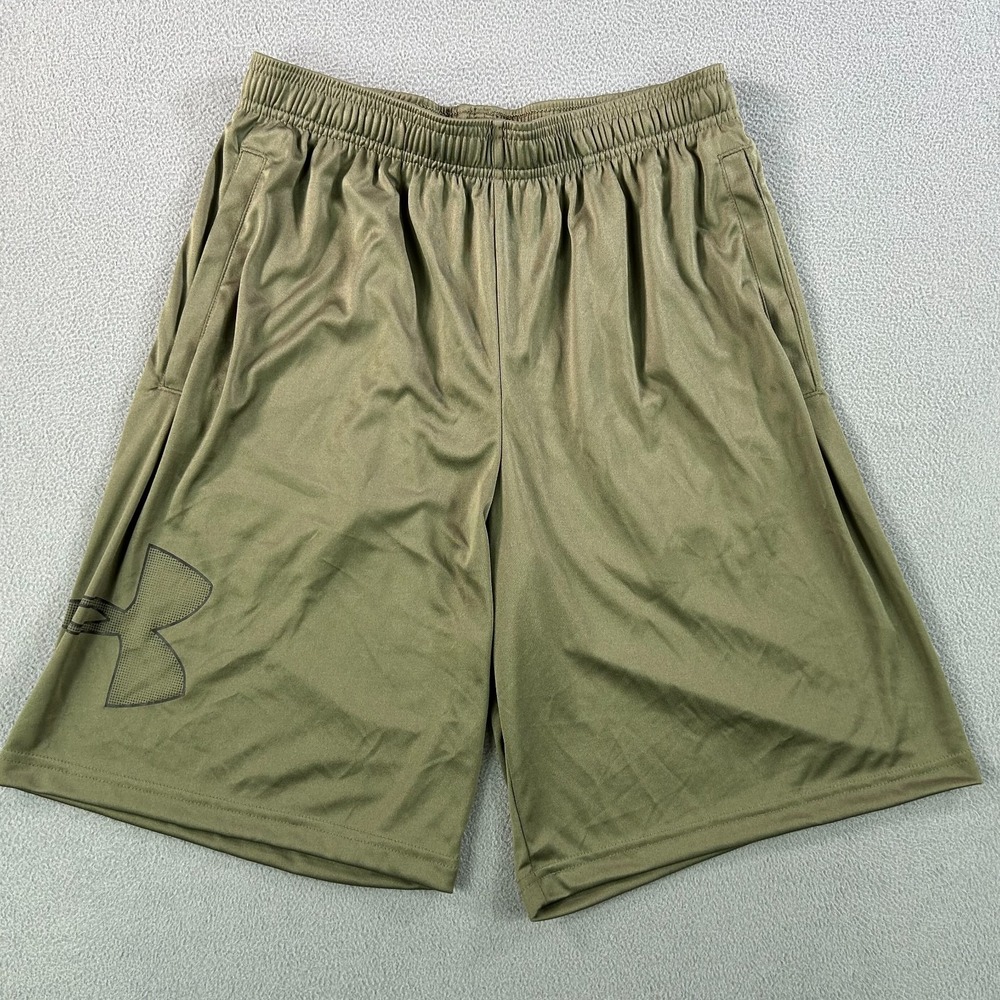 Under‎ Armour Shorts Men's Small Green UA Tech Graphic 9" Athletic Active New